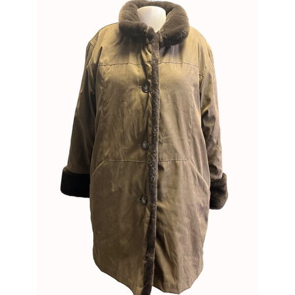 Jones New York Women's Brown Trench Coat Size S SKU 5766